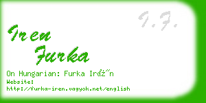 iren furka business card